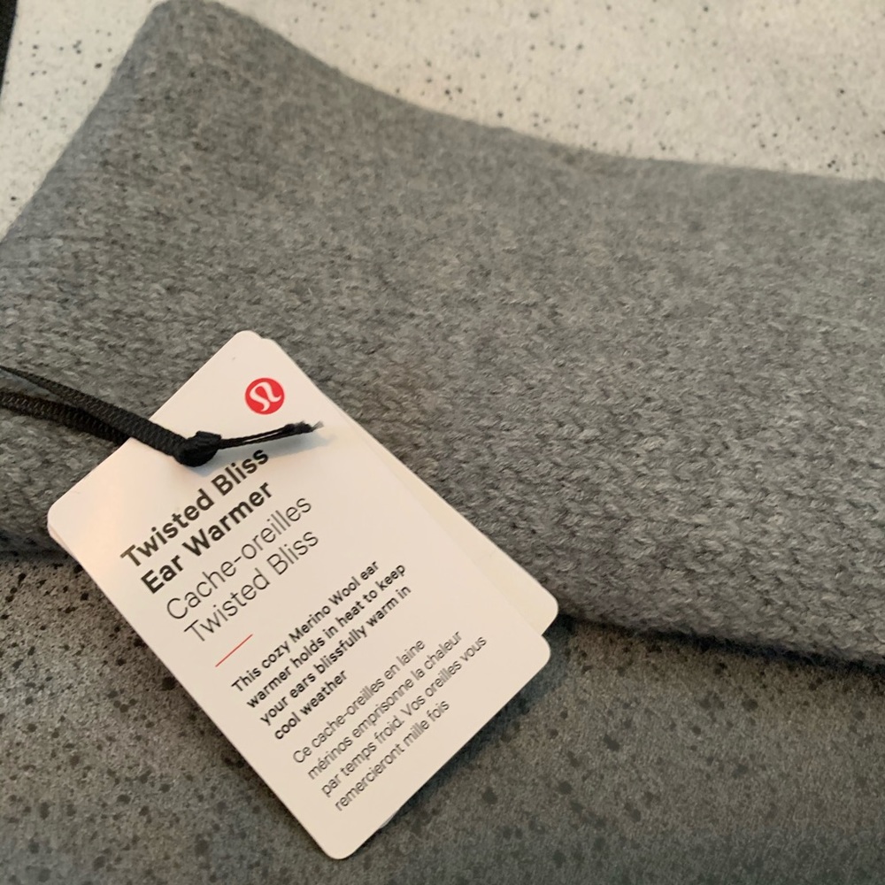 New Lululemon twisted ear warmer heather gray - Picture 7 of 8